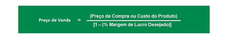 Fórmula alternativa para Preço de Venda baseada no Custo do Produto e na Margem de Lucro Desejada - Artigo Bombonatti Consultoria Empresarial.